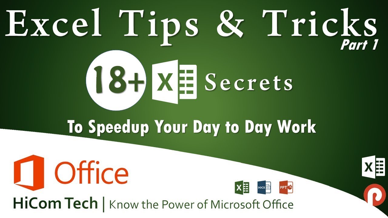 Learn the top Excel Secrets you Should Know – Excel Tips & Tricks – Part 1 – Basics