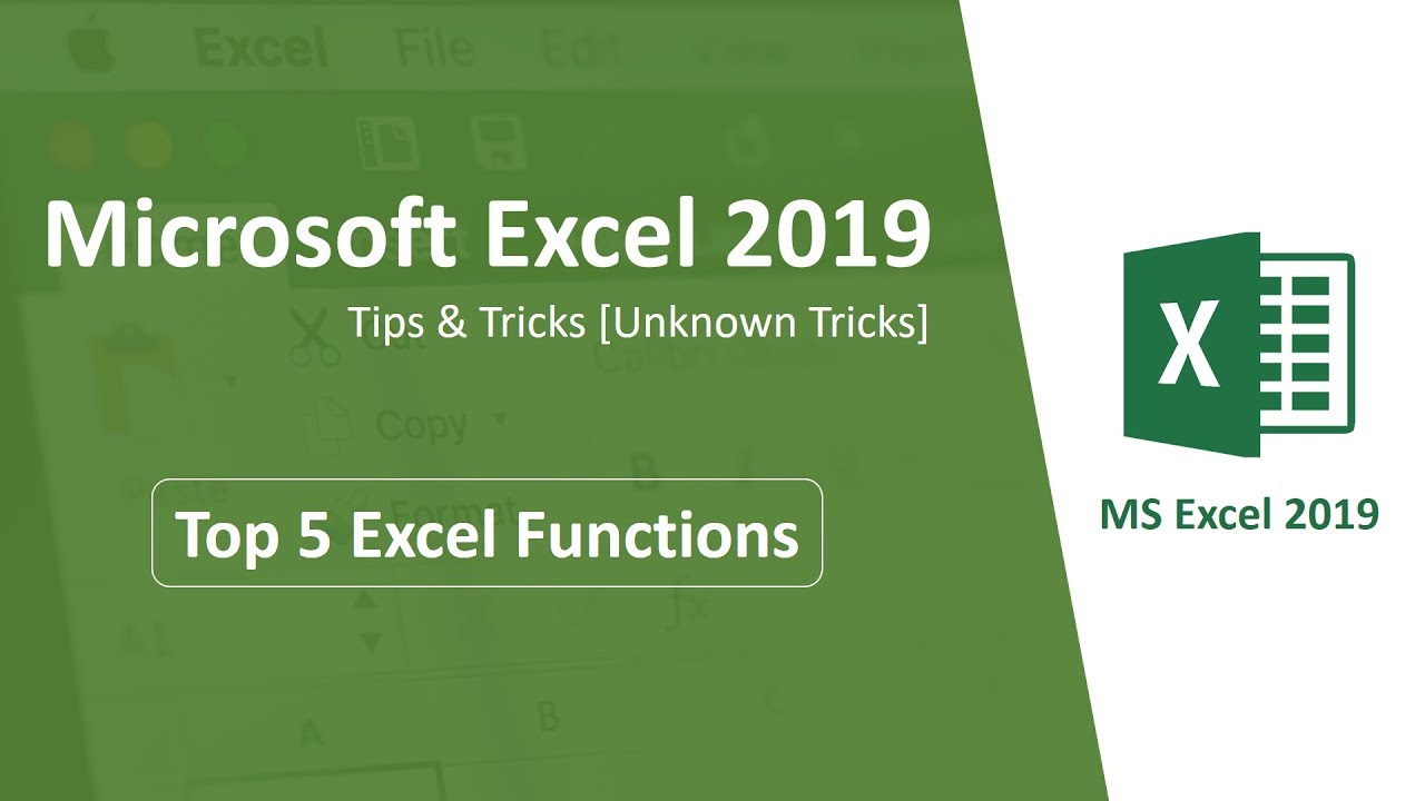 Microsoft Excel 2019 – Tips & Tricks [Unknown tricks]