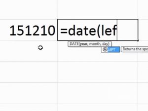 Excel Tips – Converting a Text String to a Date