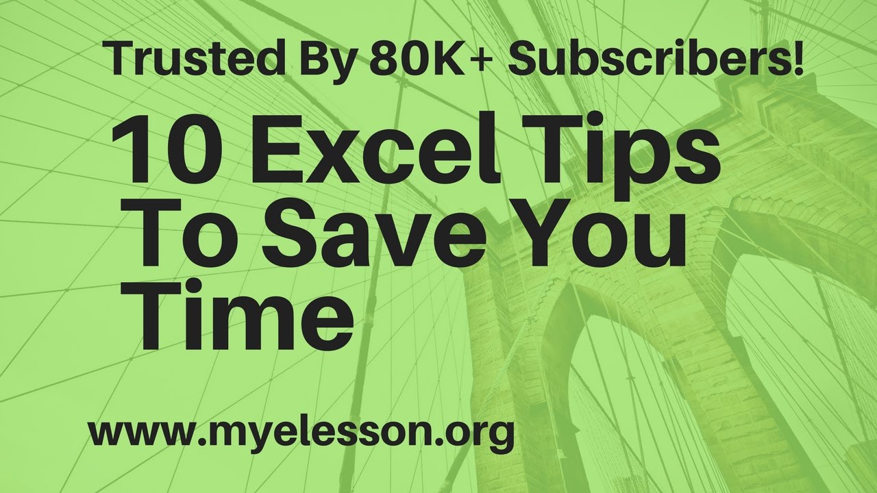 10 Excel Tips ☑️