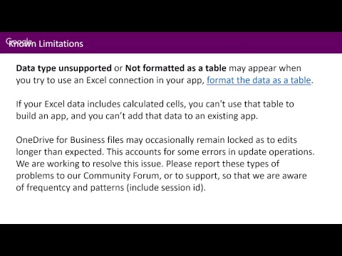 Pro tips for connecting to Excel from PowerApps by Audrie Gordon