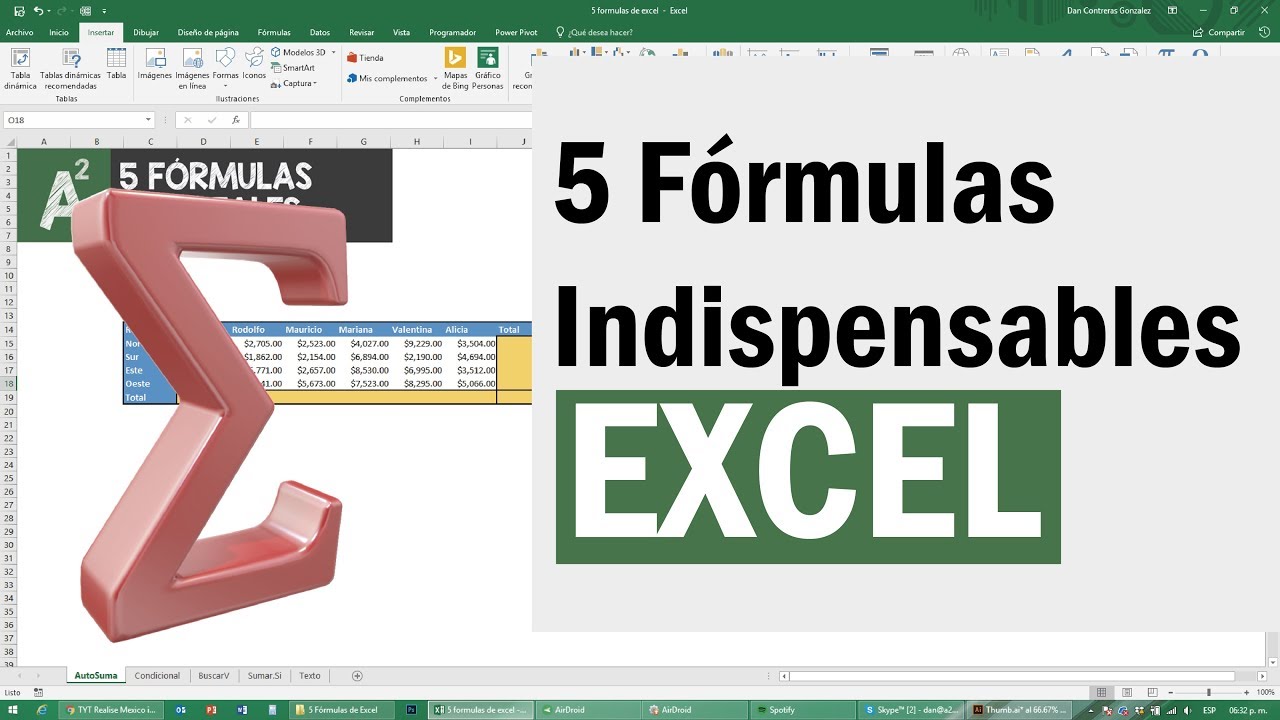 5 Fórmulas de Excel indispensables para tu Trabajo