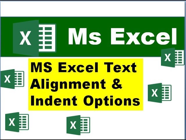 MS Excel Text Alignment & Indent Options || MS Excel tips and tricks