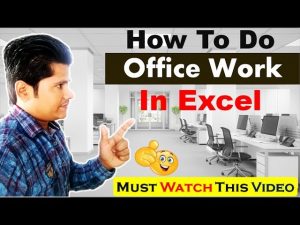🤓 How To Do Office Work in Excel 👉 Work Smarter & Faster || in Hindi