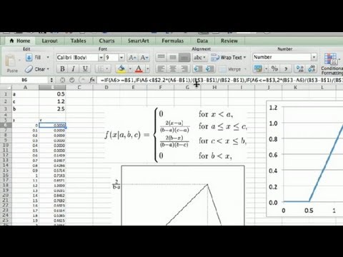 How to Model Triangular Distribution in Excel : Microsoft Excel Tips
