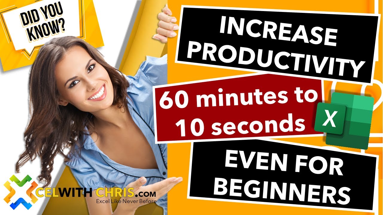 Microsoft Excel TIPS AND TRICKS : Increase productivity 60 minutes to 10 seconds. Even beginners.
