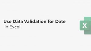 Use Data Validation for Date || Excel Tips || Learn Excel Fast ||