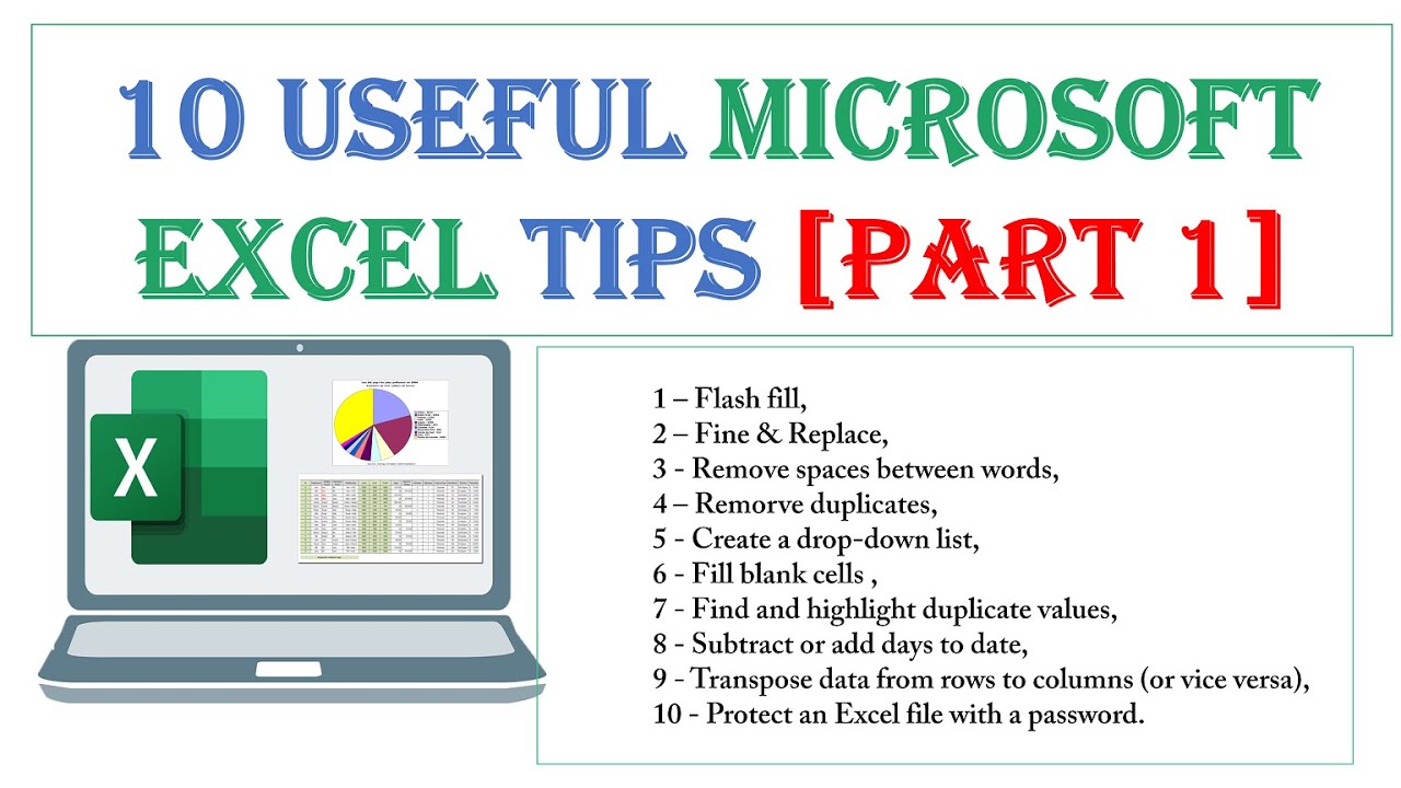 10 Useful Microsoft Excel tips [Part 1]