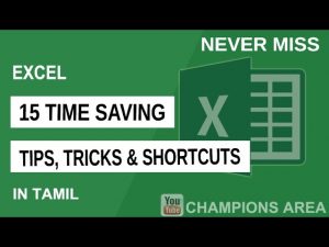 15 Awesome Excel Tips and Tricks in Tamil