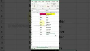 12 months just 1 click | Excel tips & tricks | #Shorts