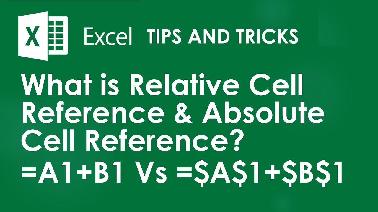 Excel Tips & Tricks : How to SUM with Relative Cell Reference OR Absolute Cell Reference
