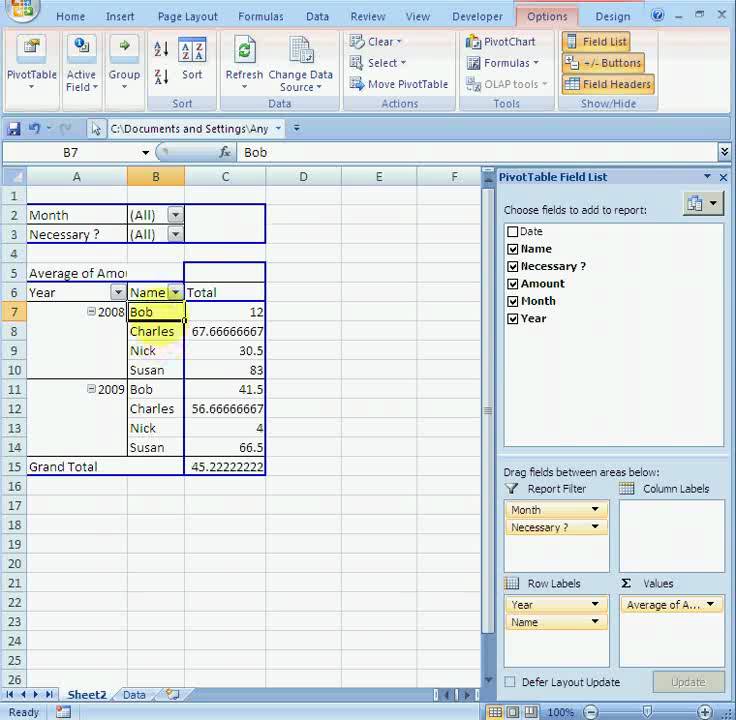 ExcelExperts.com – Excel Tips – Pivot Tables for Dummies