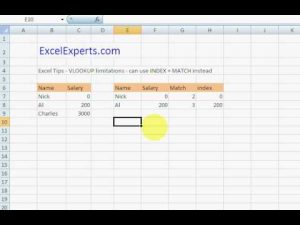 ExcelExperts.com – Excel Tips index match