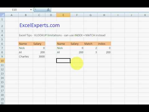 ExcelExperts.com – Excel Tips index match