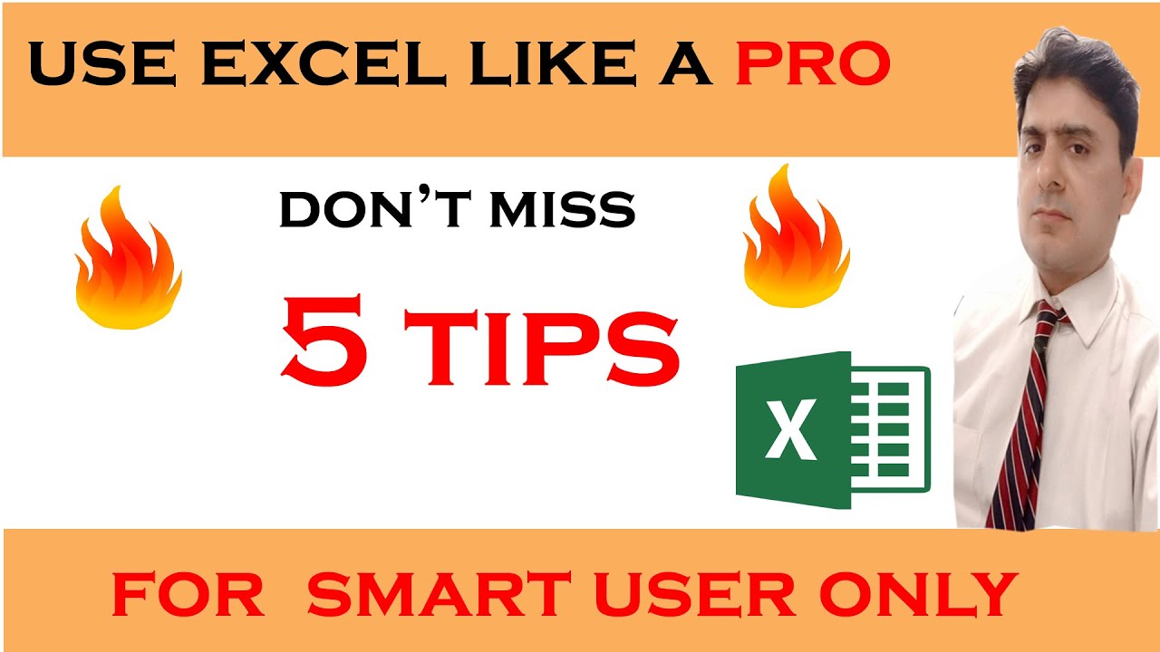 How to use Excel Like a Pro | 5 amazing Excel Tips  and Tricks