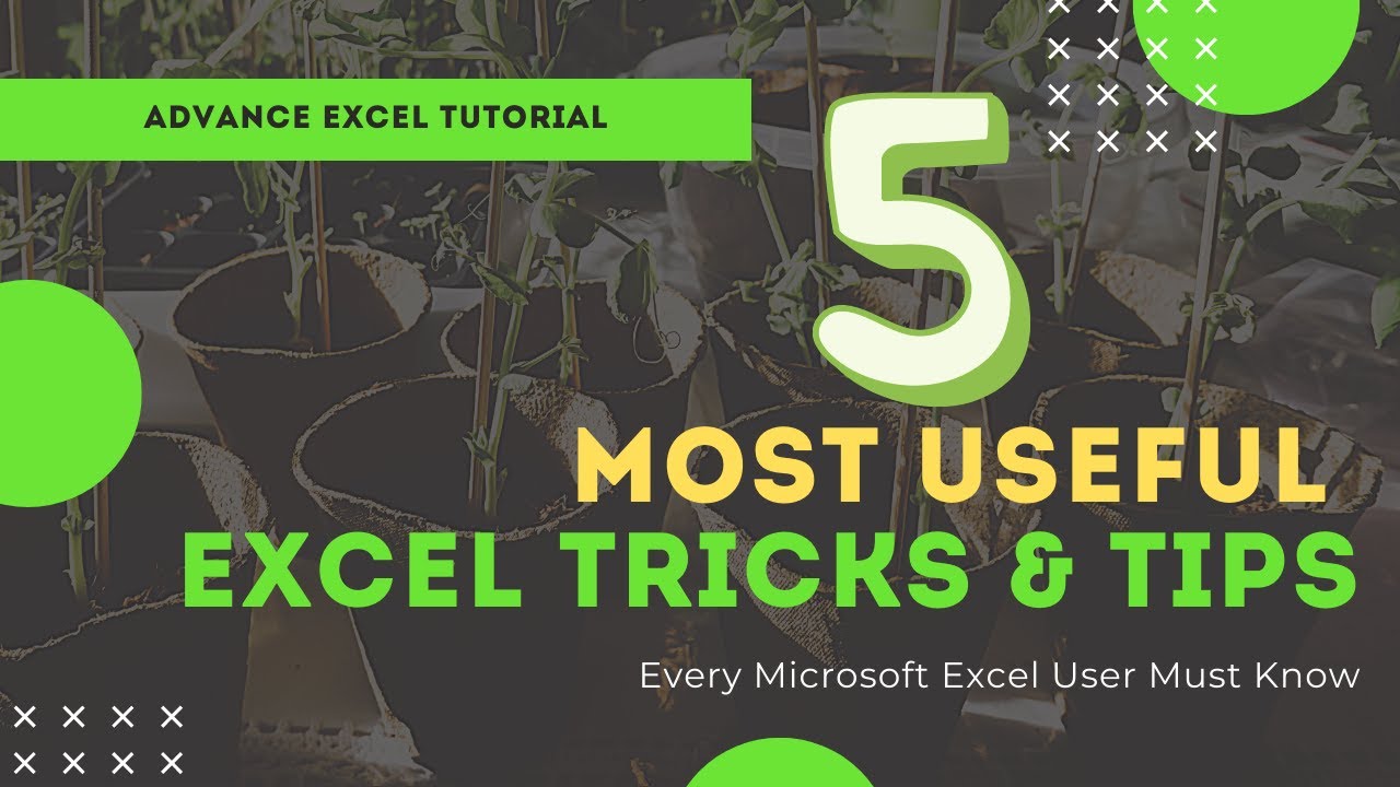 Most Useful Excel Tips and Tricks || Part4 || Excel Tutorial