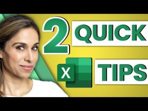 2 Excel Quick Tips #shorts
