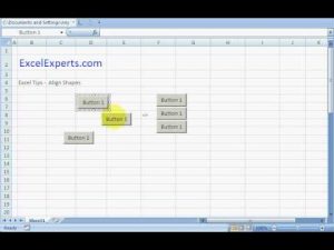 ExcelExperts.com – Excel Tips – Align Shapes