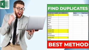 Find Duplicate Entries in Excel | Excel tips and Tricks | #shorts #Excelhurdles