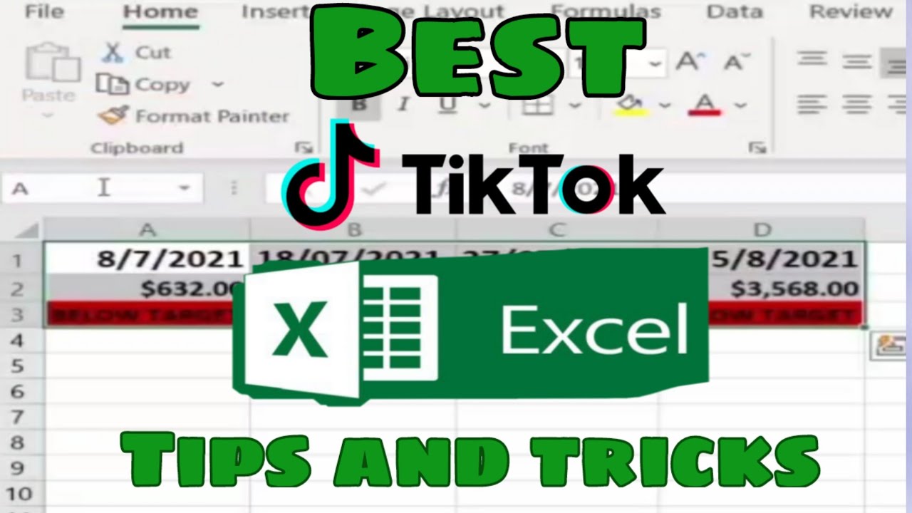 Tik Tok’s Best Excel Tips And Tricks 2021 #tiktok #tiktokstipsandtricks