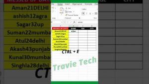 Time Saving Excel Tips 2022 || How To Use Flash Fills In Excel #Shorts