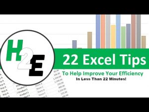 22 Excel Tips to Improve Your Efficiency
