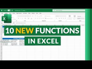 10 NEW Excel Formulas and Functions