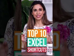 TOP 10 Excel Shortcuts in 1 Minute #shorts