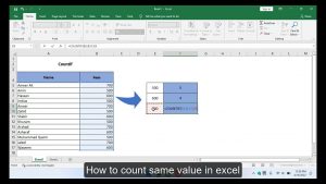 How to Count & Sum Duplicate Values in Excel | Excel Tips