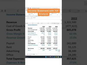 Excel Tips: Income Statement Analysis