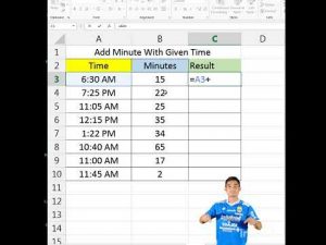How to add minute to given time #shorts #excel #exceltips #exceltutorial #tipsandtricks