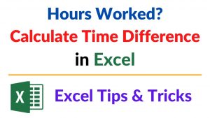Calculate time difference in Excel #shorts
