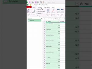 Fill blank cell with power query in Excel | Excel Tips and Tricks | #shorts