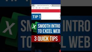 Quick Tips for Excel for the Web #shorts