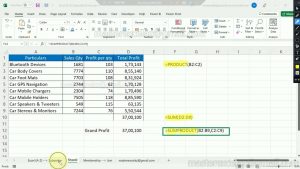 Decoding Sumproduct formula – MS Excel Tips & Tricks Tutorial
