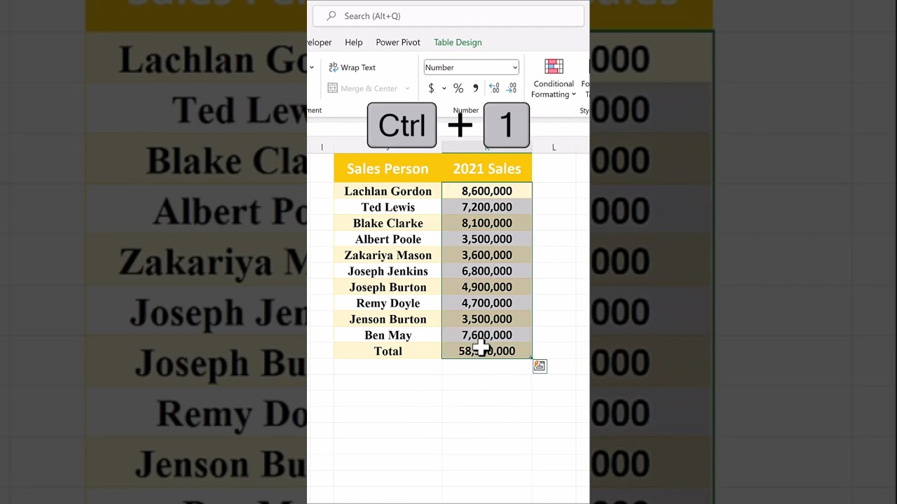Show Numbers in Millions in Excel | Excel Tips and tricks | #shorts