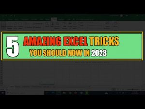 5 Amazing Excel tips and Tricks 2023 you should know ~ Excel Tricks in Hindi Urdu 2023