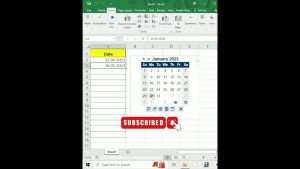 Mini Calendar in Excel ll Excel Tips Tricks #shorts #youtubeshorts #excel
