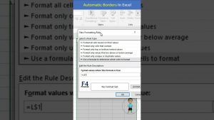 Automatic Borders in Excel Interview Questions Tips and Tricks #excel #exceltips #exceltutorial