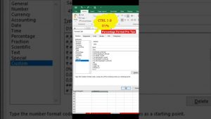 Excel tips and tricks | Percentage format Pro tips. #excel #youtubeshorts #shorts