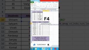 Excel Interview Question Vlookup Formula in Excel 😊 #exceltips #short #shortsyoutube #excelvlookup