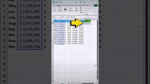 Excel tip to make cells with column and row headings