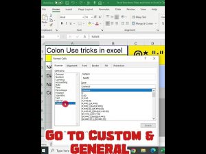 Excel tips and tricks in tamil || Colon symbol using tricks