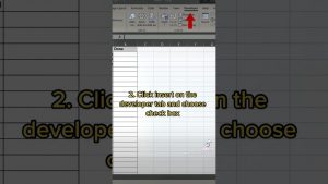 Excel tip to make a checklist