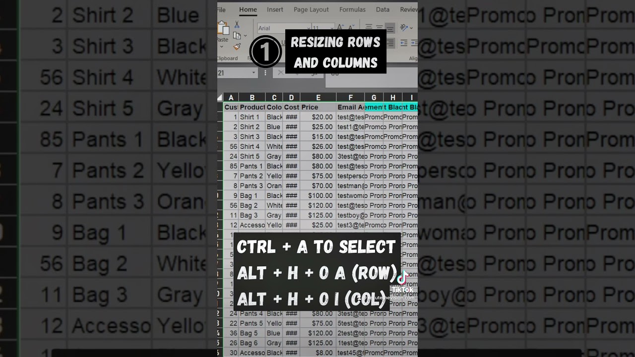 Excel tip the best Excel shortcuts