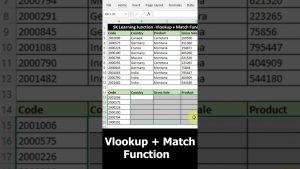 VLOOKUP With MATCH Function In Excel !