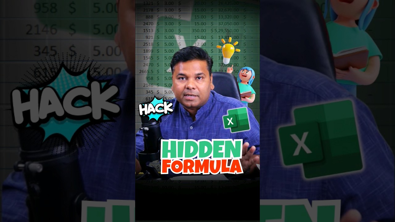 OMG ? Best Excel hidden formula Excel tips and tricks #windows #msoffice #excel