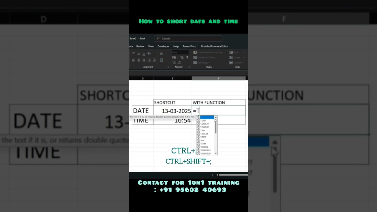 Excel Tips and Tricks ?? #excel #excelformulas #education