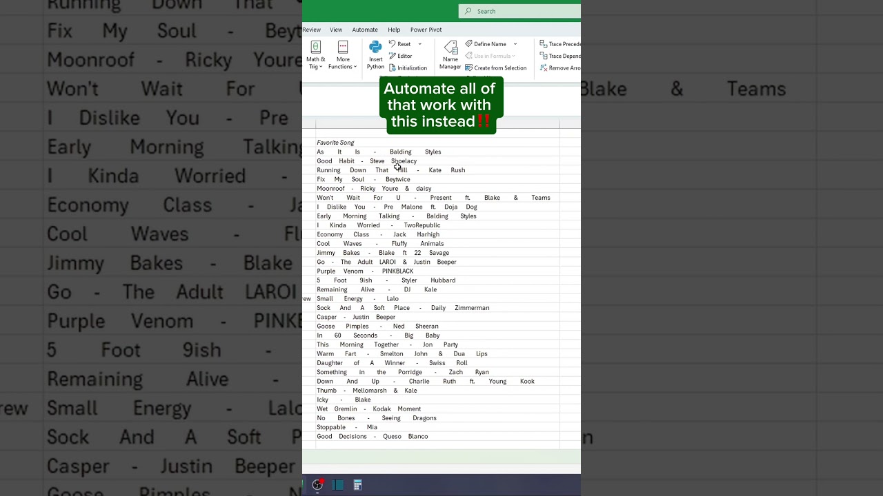 Trim Spaces in Excel‼️ #excel