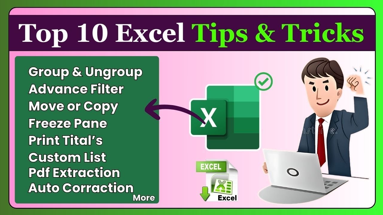Top 10 MS Excel Tips & Tricks | MASTER Your Spreadsheets with Latest MS Excel Tricks